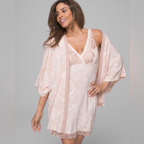 Soma’s Cool Nights Lace V-Neck Chemise - Picture 2 of 14